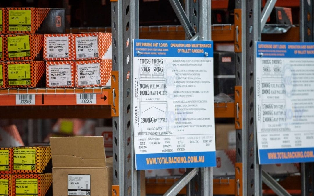 Safe Working Load Sign: Knowing your load Capacity is essential for warehouse safety